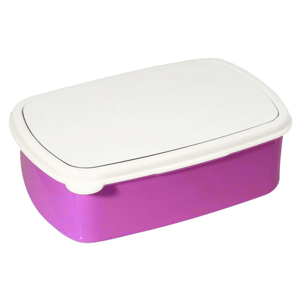 Pink Personalised School Lunch/Snack Box