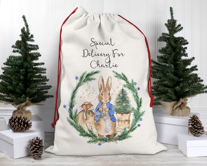 Personalised Drawstring Christmas Sack